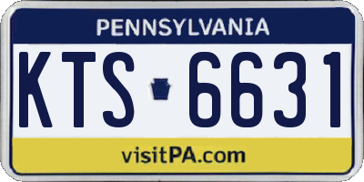 PA license plate KTS6631