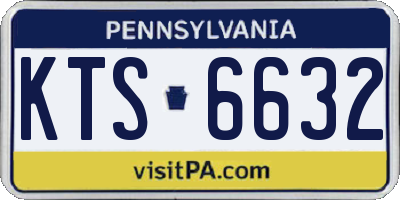 PA license plate KTS6632