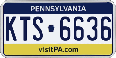 PA license plate KTS6636