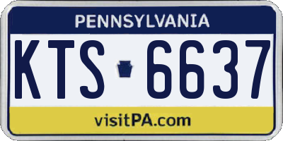 PA license plate KTS6637
