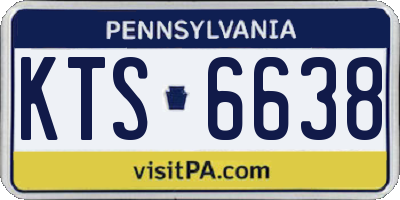 PA license plate KTS6638
