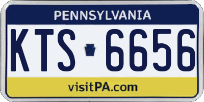 PA license plate KTS6656