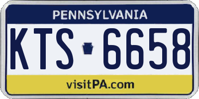 PA license plate KTS6658