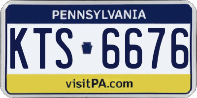 PA license plate KTS6676