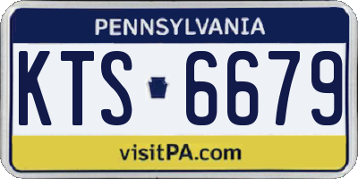 PA license plate KTS6679