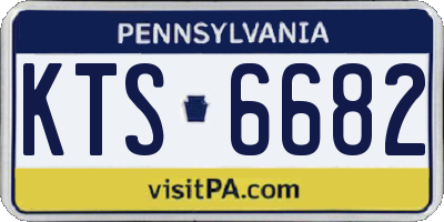 PA license plate KTS6682