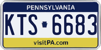 PA license plate KTS6683