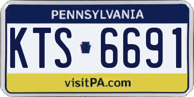 PA license plate KTS6691