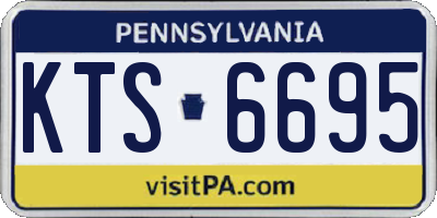 PA license plate KTS6695