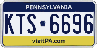 PA license plate KTS6696