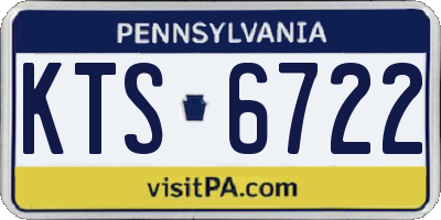 PA license plate KTS6722