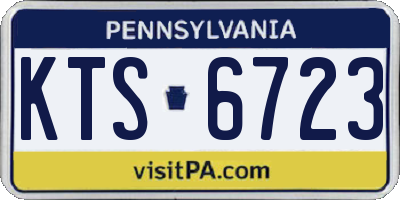 PA license plate KTS6723