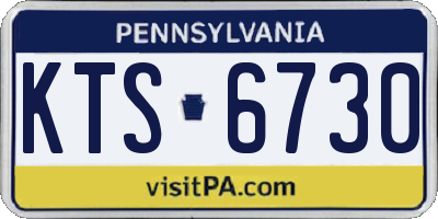 PA license plate KTS6730