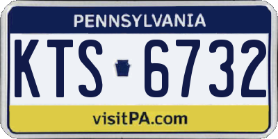 PA license plate KTS6732