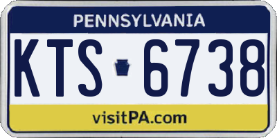 PA license plate KTS6738