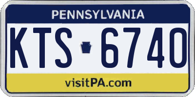 PA license plate KTS6740