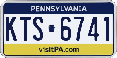 PA license plate KTS6741