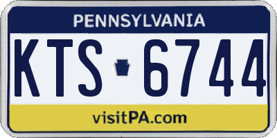 PA license plate KTS6744
