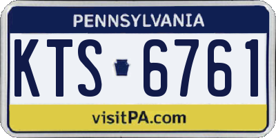 PA license plate KTS6761