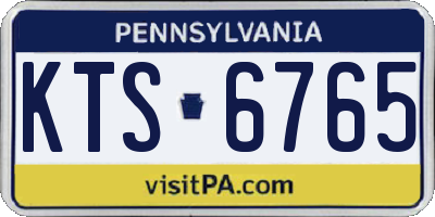 PA license plate KTS6765