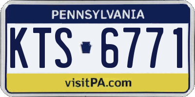 PA license plate KTS6771