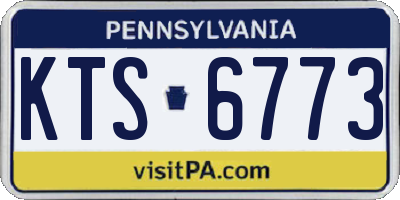 PA license plate KTS6773
