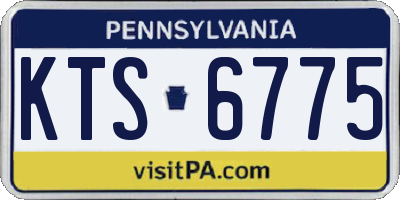 PA license plate KTS6775