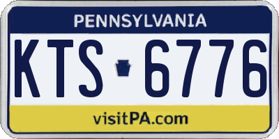 PA license plate KTS6776
