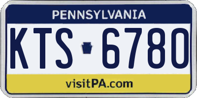 PA license plate KTS6780