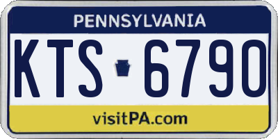 PA license plate KTS6790