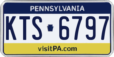 PA license plate KTS6797