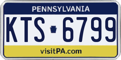 PA license plate KTS6799