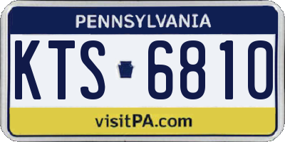 PA license plate KTS6810