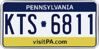 PA license plate KTS6811