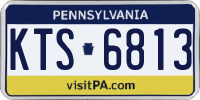 PA license plate KTS6813