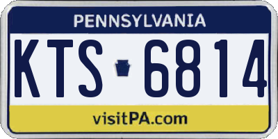 PA license plate KTS6814
