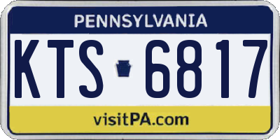 PA license plate KTS6817