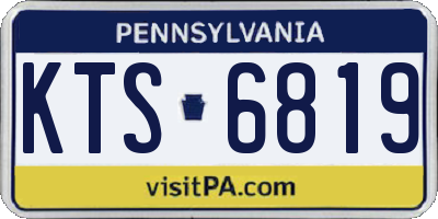 PA license plate KTS6819