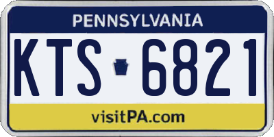 PA license plate KTS6821