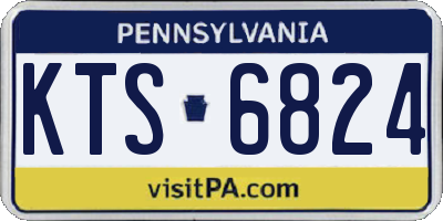 PA license plate KTS6824