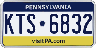 PA license plate KTS6832