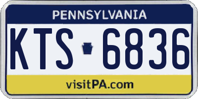 PA license plate KTS6836