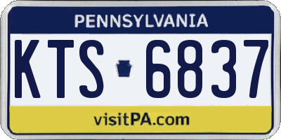 PA license plate KTS6837
