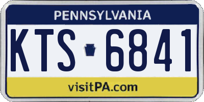 PA license plate KTS6841
