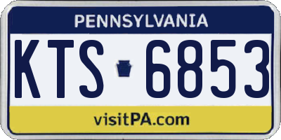 PA license plate KTS6853