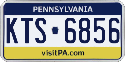 PA license plate KTS6856
