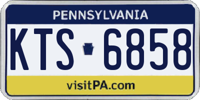 PA license plate KTS6858