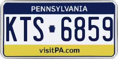 PA license plate KTS6859