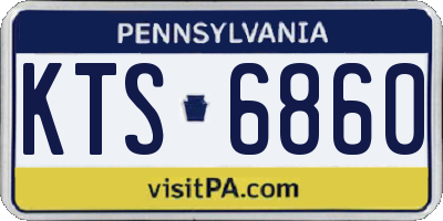 PA license plate KTS6860