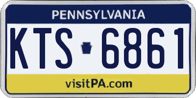 PA license plate KTS6861